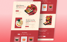 优美的响应式寿司品牌官网