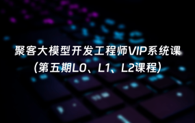 聚客大模型开发工程师VIP系统课（第五期L0、L1、L2课程）