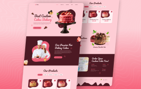 HTML/CSS/JS构建响应式蛋糕网页